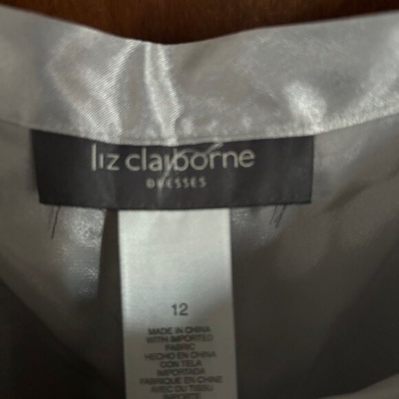 Womens Liz Claiborne silver halter pantsuit sz 12 - Picture 4 of 7